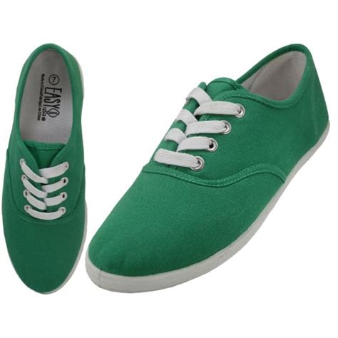 casual green shoes for women.